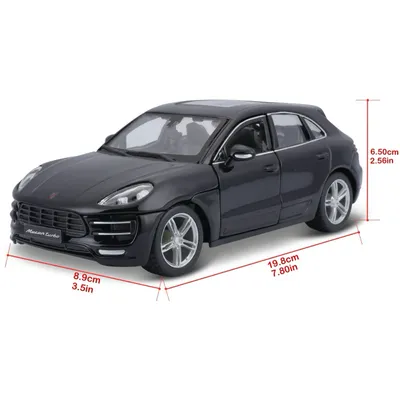 Porsche Macan - Sort - Bburago - 1:24