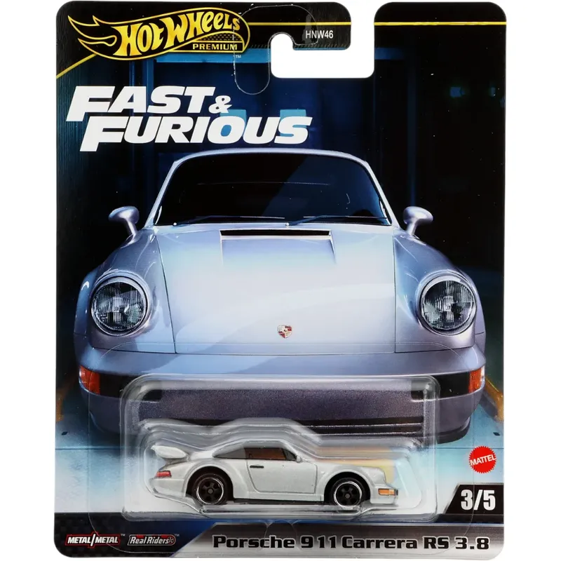 Porsche 911 Carrera RS 3.8 - Silver - F&F - 3/5 - Hot Wheels