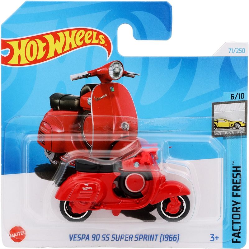 Vespa 90 SS Super Sprint (1966) - Röd - Hot Wheels