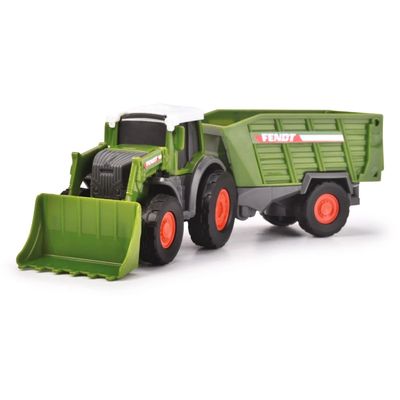 Traktor med fodervagn - Fendt Micro Farmer - Dickie Toys