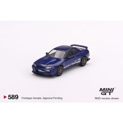 Nissan Skyline GT-R Top Secret VR32 - Blå - Mini GT - 1:64