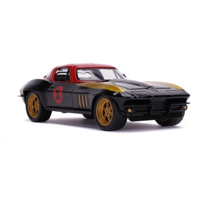 Black Widow & 1966 Chevy Corvette - Avengers - Jada - 1:24