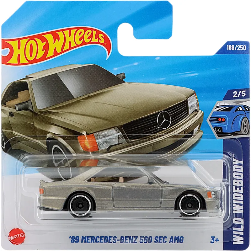 '89 Mercedes-Benz 560 SEC AMG - Grå - Wild Widebody - 186/250 - Hot Wheels