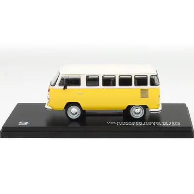 Volkswagen Kombi T2 - 1976 - Gul / Hvid - Triple9 - 1:43