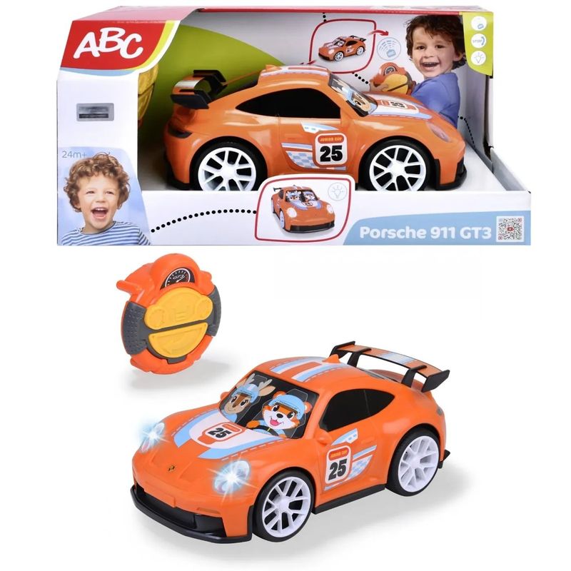 Porsche 911 GT3 - Orange - Radiostyrd - Från 2 år - ABC