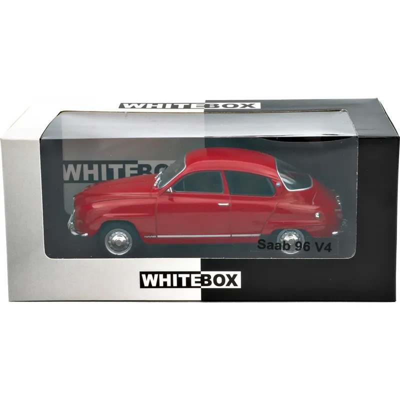 Saab 96 V4 - 1970 - Röd - WhiteBox - 1:24