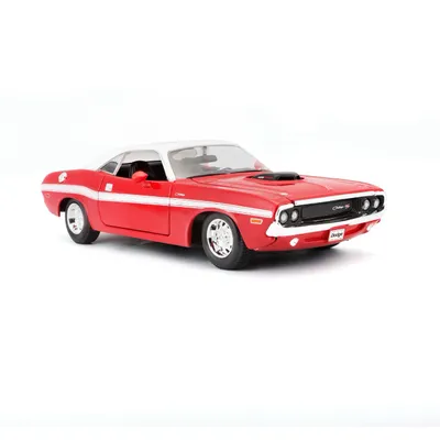 1970 Dodge Challenger R/T Coupe - Röd - Maisto - 1:24
