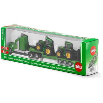 John Deere dragbil och två traktorer - 1837 - Siku - 1:87