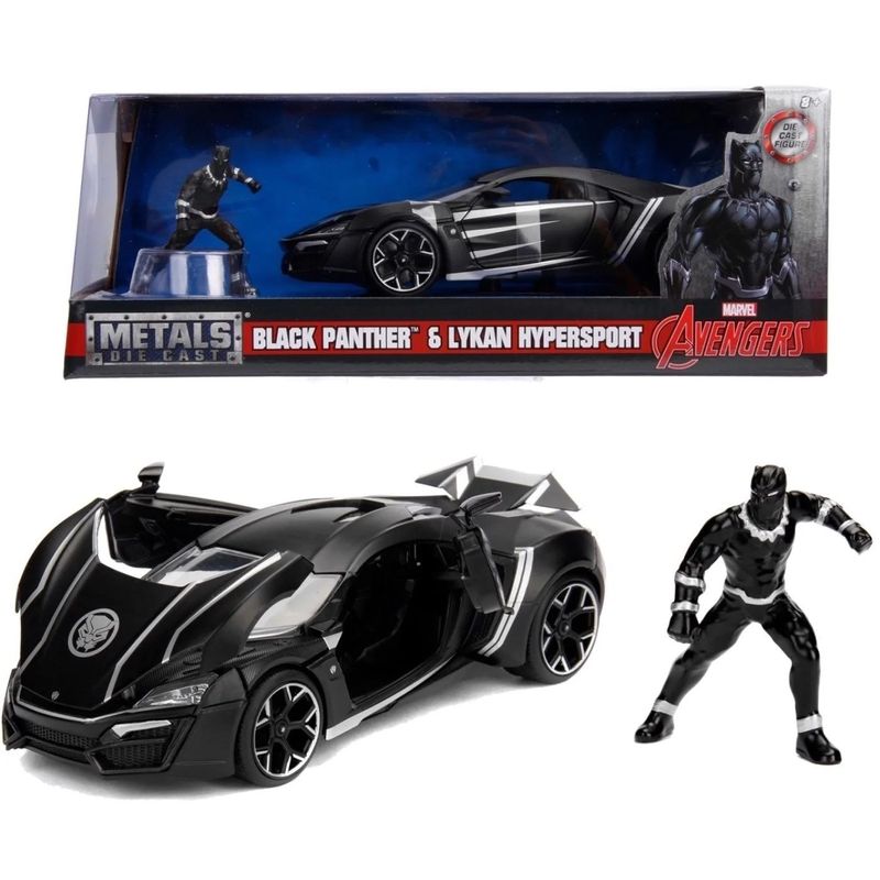Black Panther & Lykan HyperSport - Avengers - Jada - 1:24