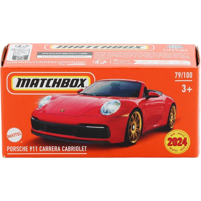 Porsche 911 Carrera Cabriolet - Röd - Power Grab - Matchbox