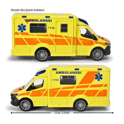 Finsk Ambulans - Mercedes-Benz - Majorette Grand Series