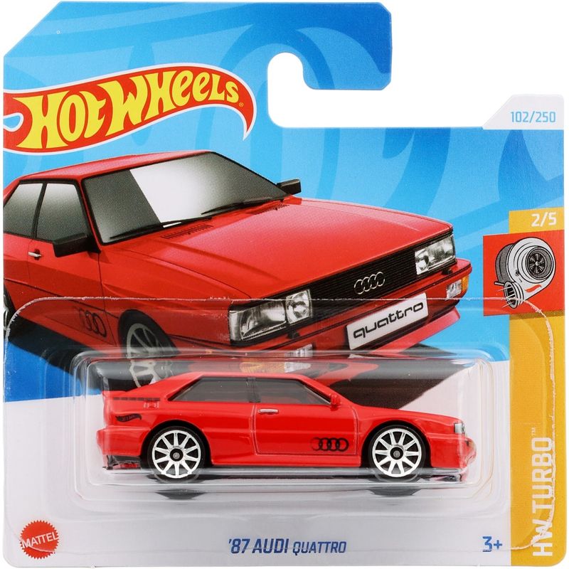 '87 Audi Quattro - Röd - HW Turbo - Hot Wheels