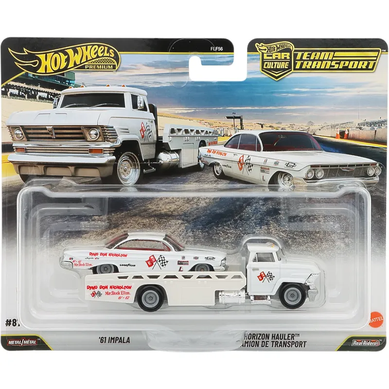 '61 Impala + Horizon Hauler - Team Transport - Hot Wheels
