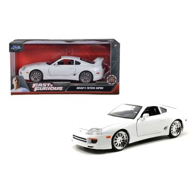 Brian's Toyota Supra - 1995 - Vit - Fast & Furious - Jada