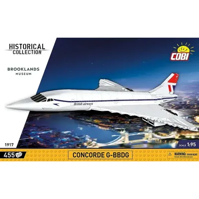 Concorde G-BBDG - British Airways - Byggklossar - 1917 - COBI - 1:95