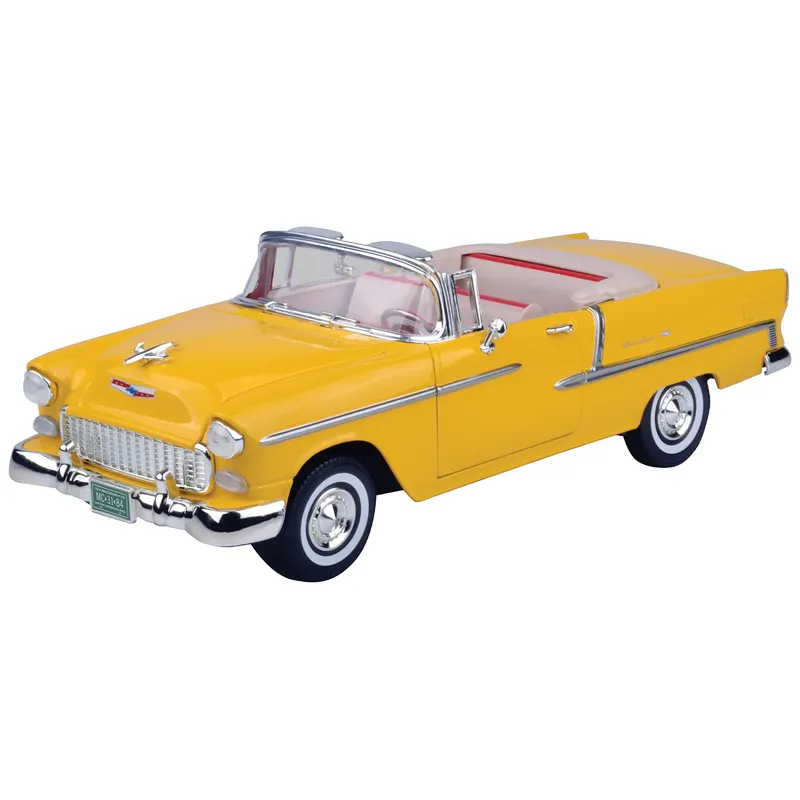 1955 Chevy Bel Air - Gul - Motormax - 1:18