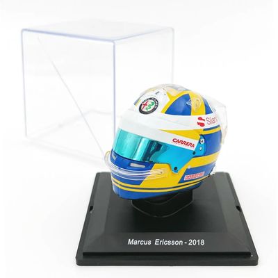 Fynd SKADAD VITRIN Hjälm Marcus Ericsson Alfa Romeo Sauber Spark 1:5