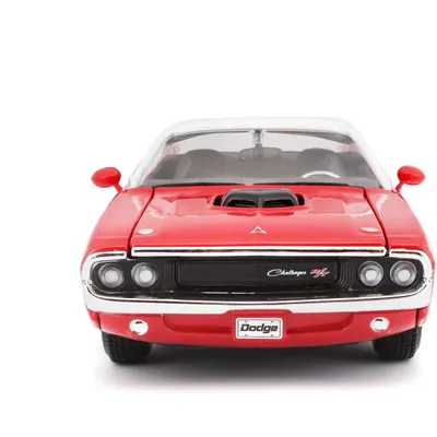 1970 Dodge Challenger R/T Coupe - Röd - Maisto - 1:24