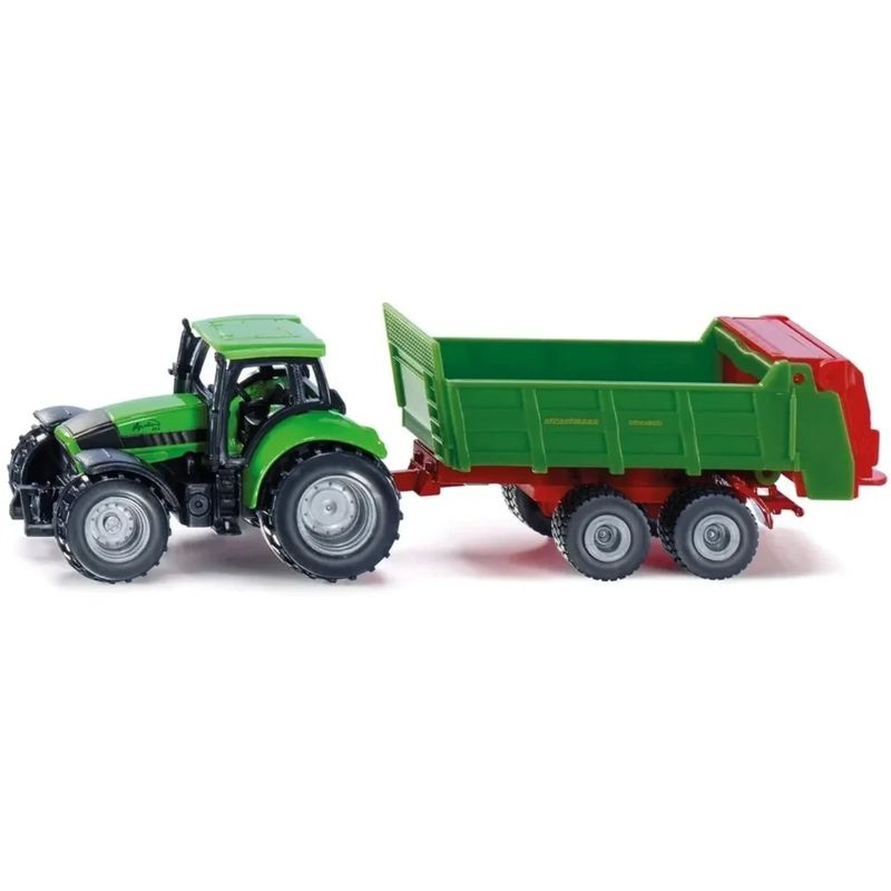 Deutz-Fahr Agrotron 260 med gödselspridare - Siku - 16 cm