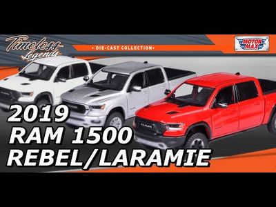 2019 RAM 1500 Crew Cab Rebel - Vit - Motormax - 1:27