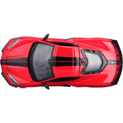 2020 Chevrolet Corvette Stingray Coupe - Röd - Maisto - 1:24