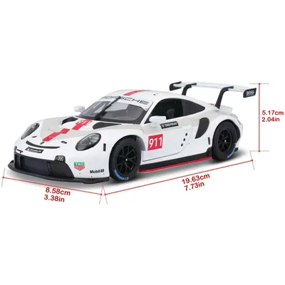 Porsche 911 RSR - Vit - Bburago - 1:24