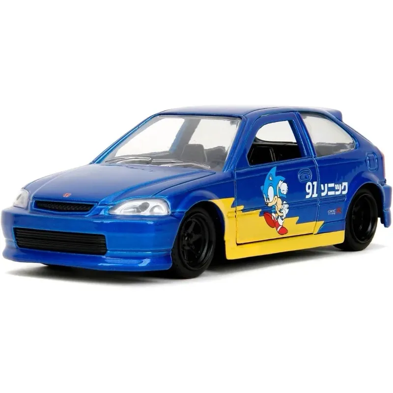 1997 Honda Civic Type R - Sonic The Hedgehog - Jada - 13 cm