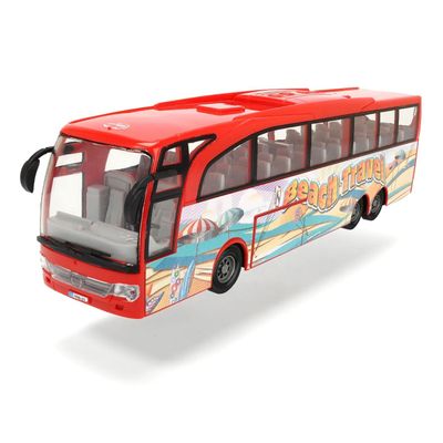 Turistbuss - Touring Bus - Beach Travel - Röd - Dickie Toys