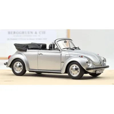 Volkswagen Beetle 1303 Cabriolet - 1973 - Silver - Norev - 1:18
