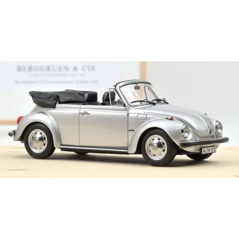 Volkswagen Beetle 1303 Cabriolet - 1973 - Silver - Norev - 1:18