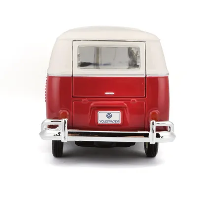 Volkswagen Van "Samba" Bus - Röd - Maisto - 1:25