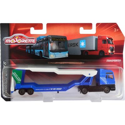 MAN TGA XXL - dragbil + biltrailer - Transporter - Majorette