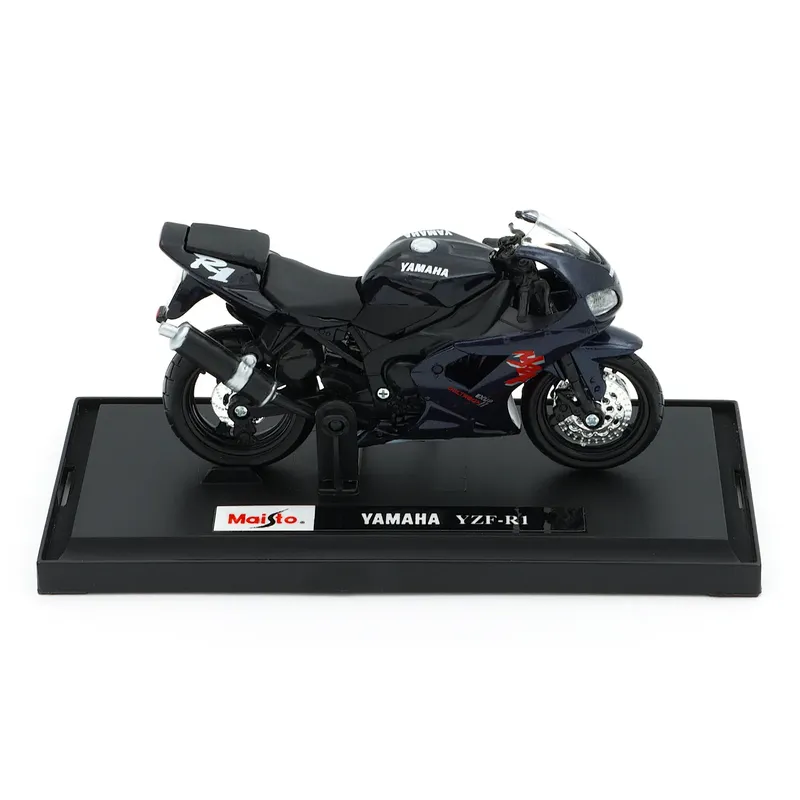 Yamaha YZF-R1 - Motorcykel - Svart - Maisto - 11 cm