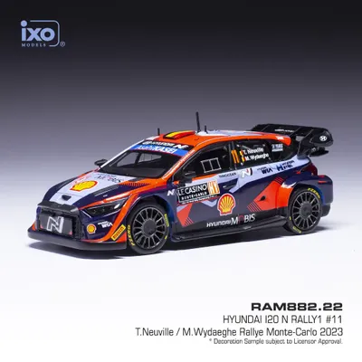 Hyundai i20N Rally1 T.Neuville M.Wydaeghe 2023 - Ixo - 1:43