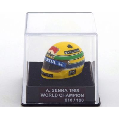 Hjälm - Ayrton Senna - 1988 - JF Creations - 1:12