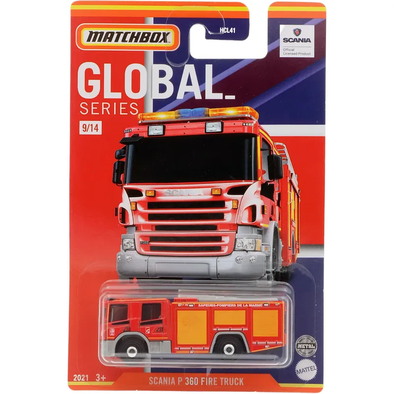 Scania P 360 Fire Truck - Fransk Brandbil - Global - Matchbox