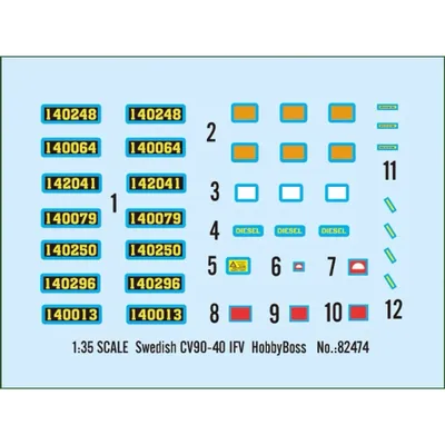 Swedish CV90-40 IFV - Stridsfordon 90 - 82474 - Hobby Boss - 1:35