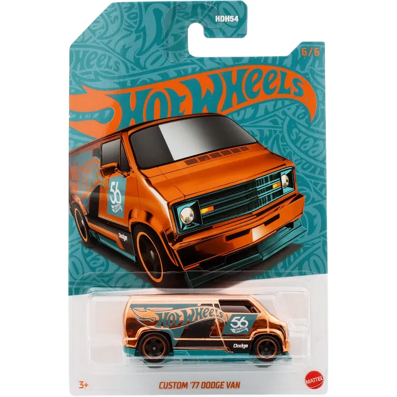 Custom '77 Dodge Van - Green and Gold - Hot Wheels