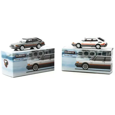 Saab 900 Turbo - Vit - GLOBAL64 - Tarmac Works