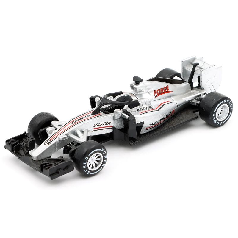 Formel 1 leksaksbil - Silver - 13 cm