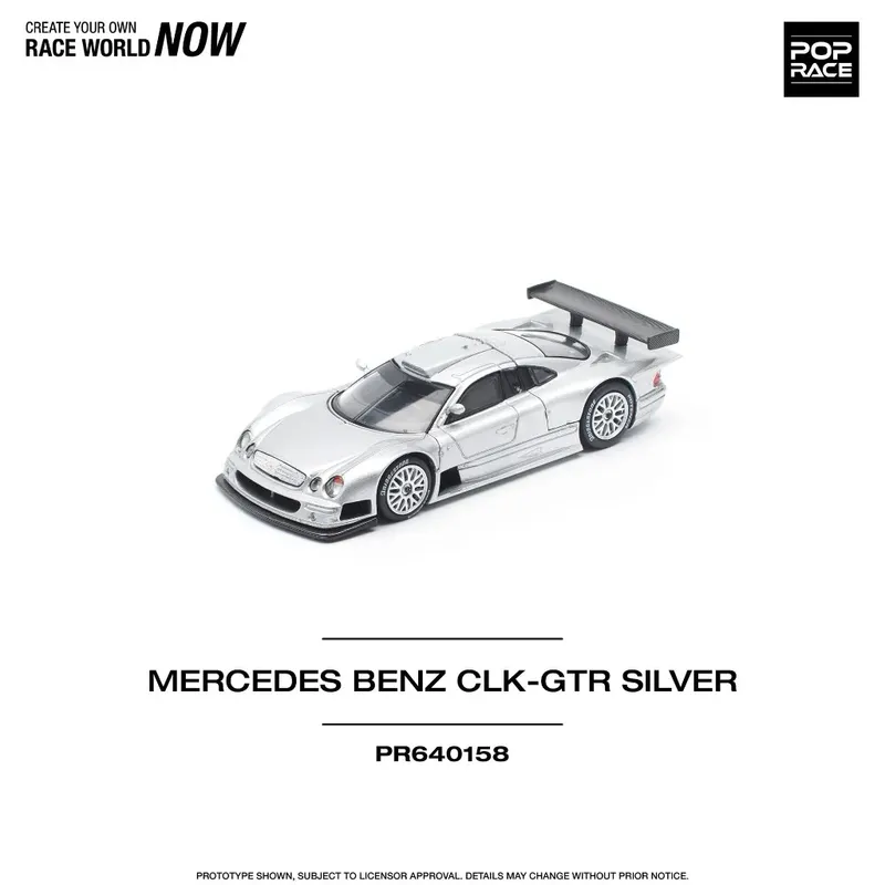Mercedes-Benz CLK-GTR - Silver - 158 - Pop Race