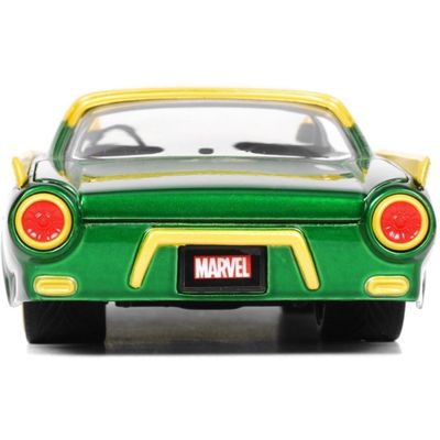 Loki & 1963 Ford Thunderbird - Grön - Marvel - Jada - 1:24