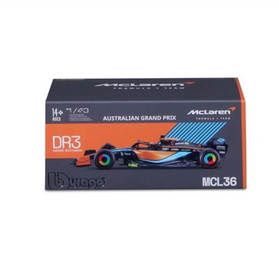 F1 - McLaren - MCL36 - Daniel Ricciardo #3 - Bburago - 1:43