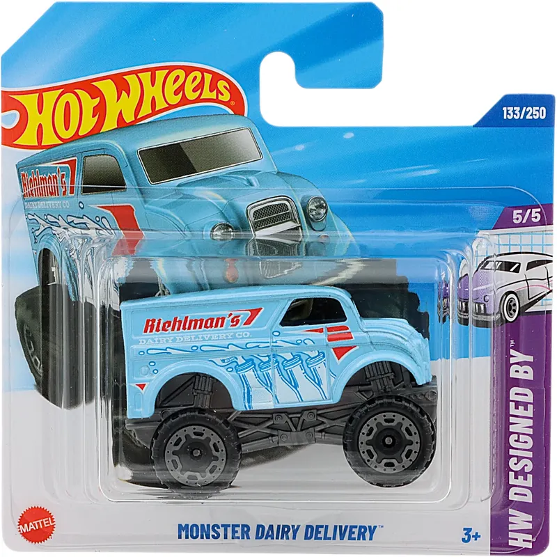 Monster Dairy Delivery - Blå - HW Designed By - 133/250 - Hot Wheels