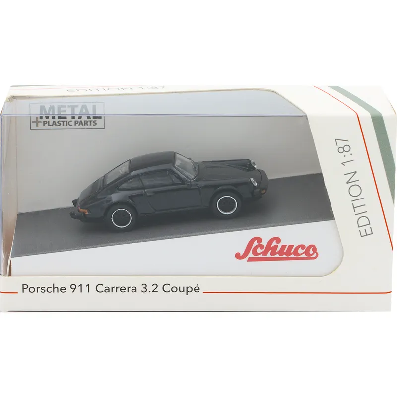 Porsche 911 Carrera 3.2 Coupé - 1989 - Svart - Schuco - 1:87