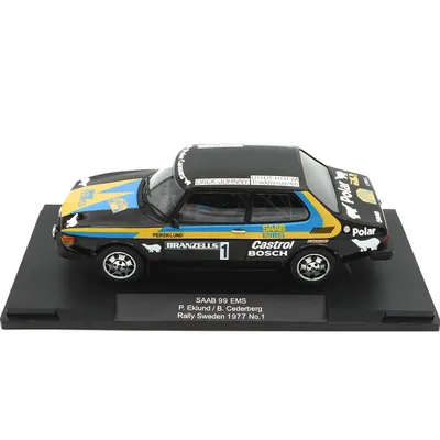 Saab 99 EMS - Eklund / Cederberg - Rally Sweden 1977 - MCG - 1:18