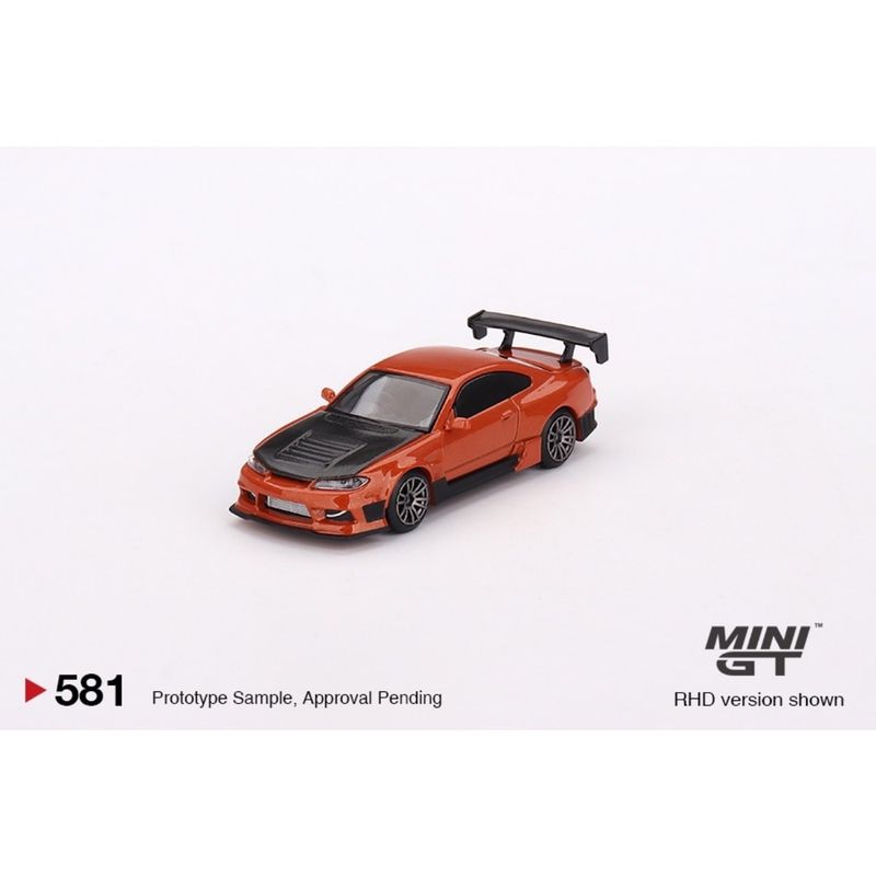 Nissan Silvia S15 D-MAX - Metallic Orange - Mini GT - 1:64