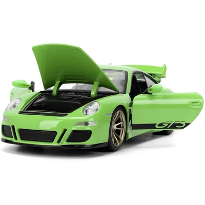 Porsche 911 GT3 (997) - Grön - 2007 - Fast X - Jada Toys - 1:24