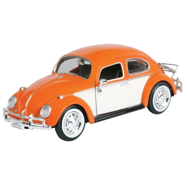 Volkswagen Beetle med Lasthållare - Orange - Motormax - 1:24