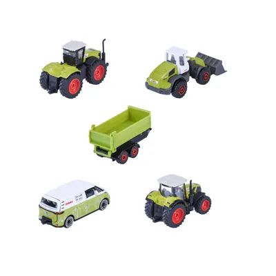 5-pack med lantbruksfordon - Farm - Claas - Majorette